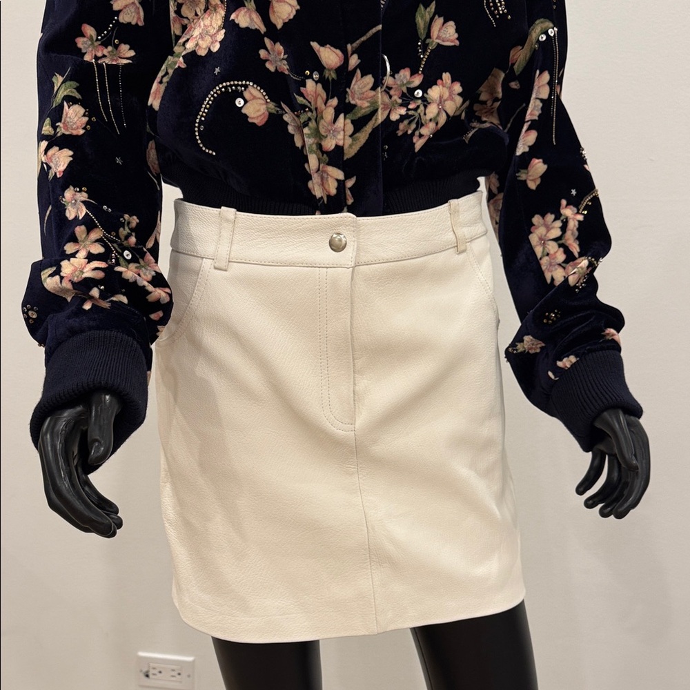 Magda Butrym White Mini Skirt